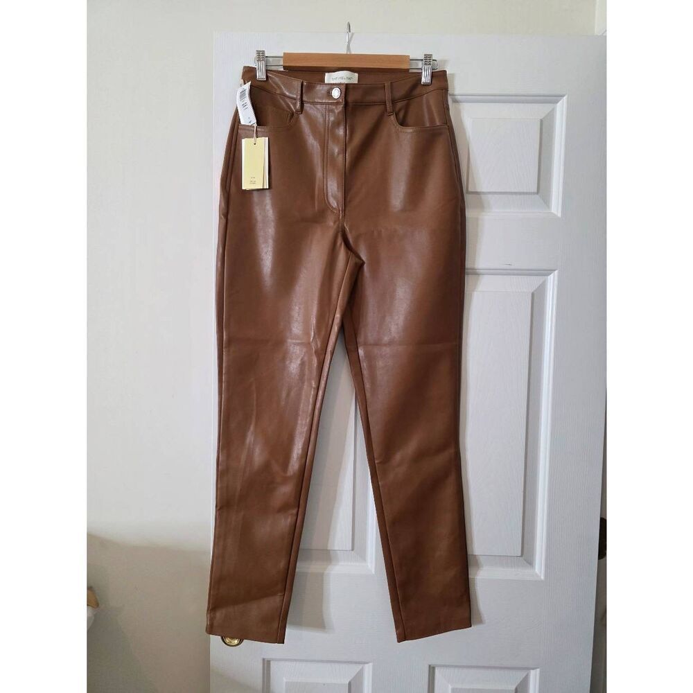 Wilfred The Melina Skinny Cognac Pants 10 NWT